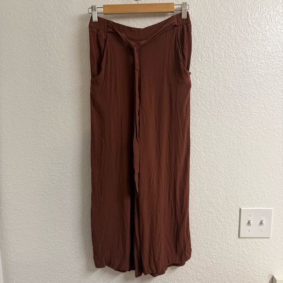 Wilfred Loose Flowy Brown Pants Size Small - Picture 1 of 5